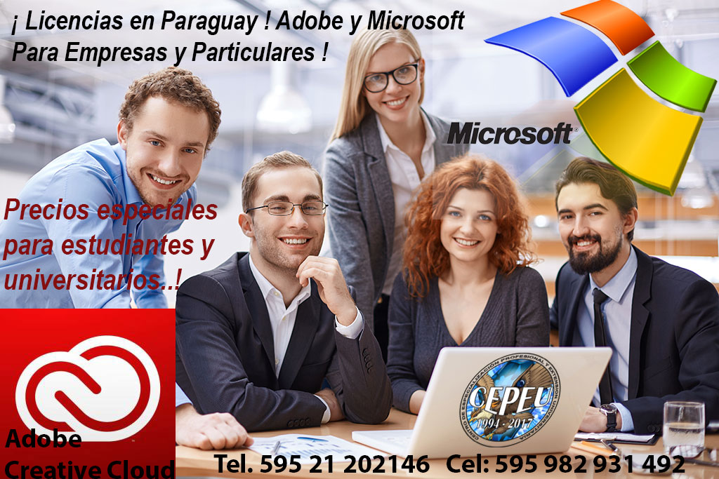 Licencia de Adobe y Microsoft en Paraguay
